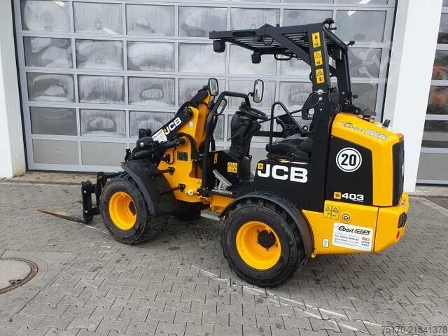 Loader JCB 403 Klappdach / Schaufel + Gabel / nur 152h!