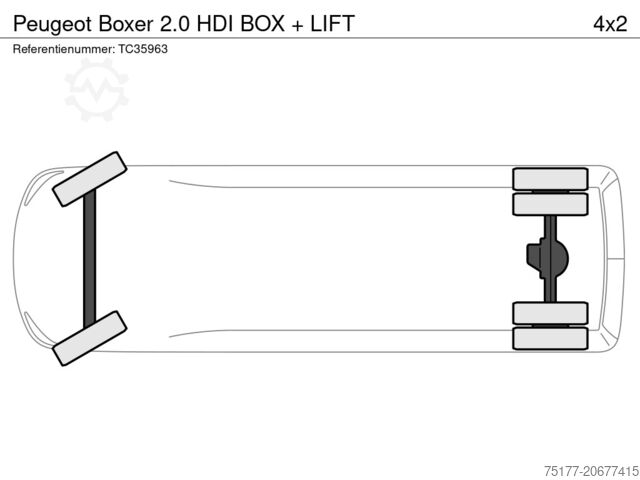 Suitcase Peugeot Boxer 2.0 HDI BOX + LIFT