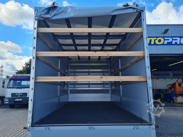 Transporter mit Pritsche & Plane Mercedes-Benz Sprinter 317 Pritsche Plane Schlafkab RWD 10 Pal