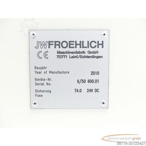 Component  JW Froehlich MFL 300 Lecktestgerät SN:6/50 600.01