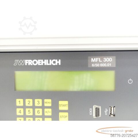 Component JW Froehlich MFL 300 Lecktestgerät SN:6/50 600.01
