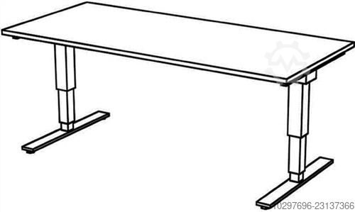 Schreibtisch Teda H635-1285xB1800xT800mm - 1 ST  