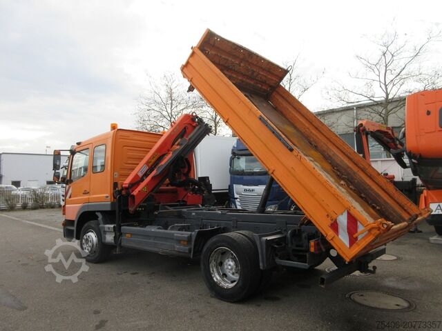 Kipper LKW mercedes-benz 1218 Atego 3-S-Ki, Kran,Greifersteuerung,Doka