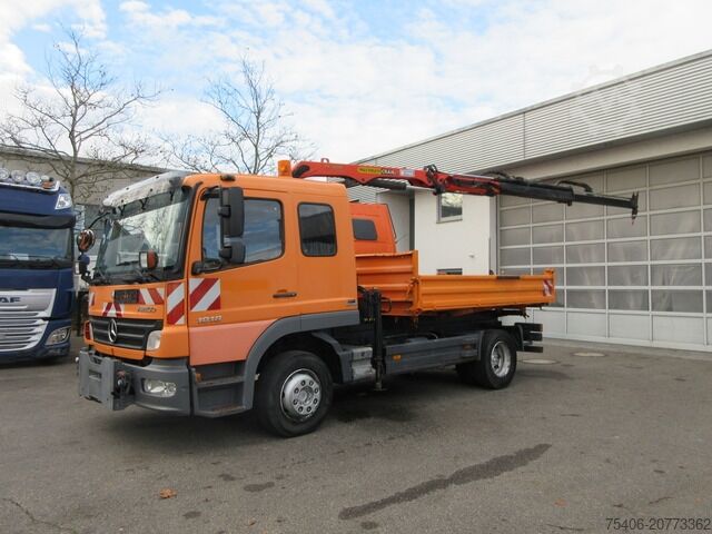 Dreiseitenkipper LKW mercedes-benz 1218 Atego 3-S-Ki, Kran,Greifersteuerung,Doka