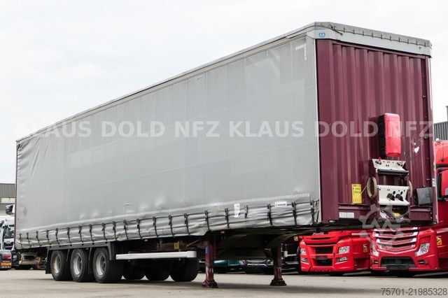 Open semitrailer with tarp KRONE SD Pritsche Plane XL MegaLiner Edscha Bordwände