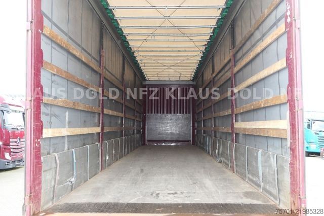 Open semitrailer with tarp KRONE SD Pritsche Plane XL MegaLiner Edscha Bordwände