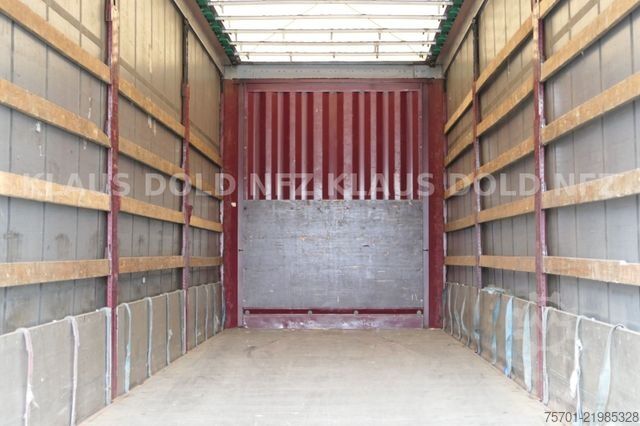Open semitrailer with tarp KRONE SD Pritsche Plane XL MegaLiner Edscha Bordwände