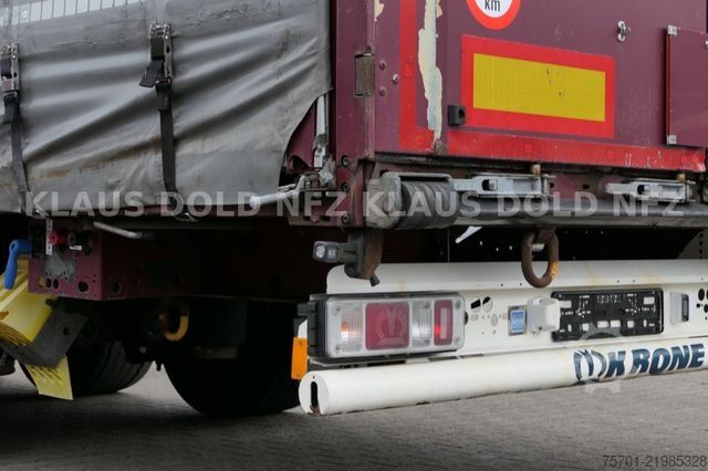 Open semitrailer with tarp KRONE SD Pritsche Plane XL MegaLiner Edscha Bordwände
