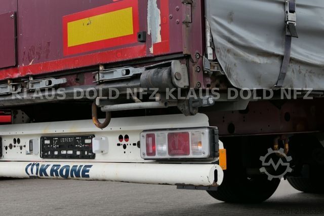 Open semitrailer with tarp KRONE SD Pritsche Plane XL MegaLiner Edscha Bordwände
