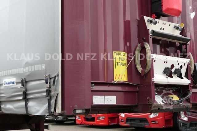 Open semitrailer with tarp KRONE SD Pritsche Plane XL MegaLiner Edscha Bordwände