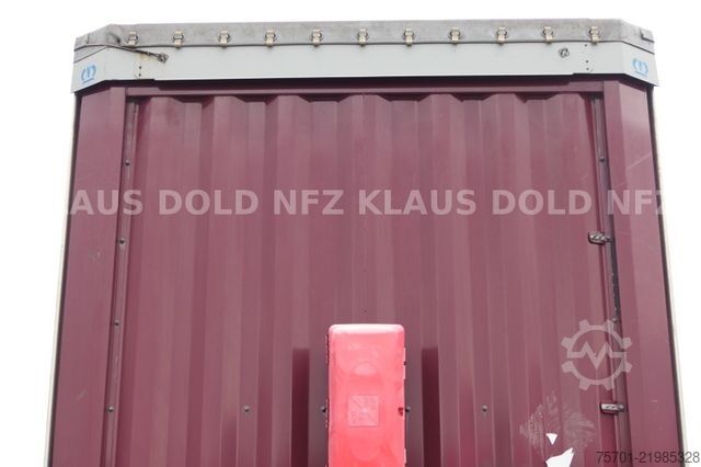 Open semitrailer with tarp KRONE SD Pritsche Plane XL MegaLiner Edscha Bordwände