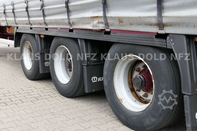 Open semitrailer with tarp KRONE SD Pritsche Plane XL MegaLiner Edscha Bordwände