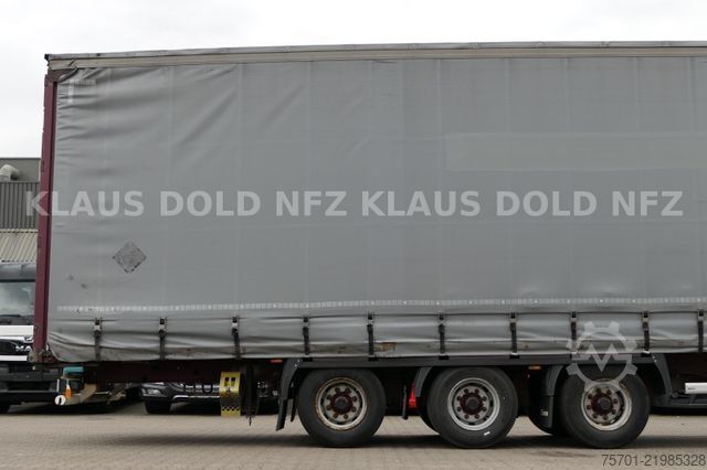 Open semitrailer with tarp KRONE SD Pritsche Plane XL MegaLiner Edscha Bordwände