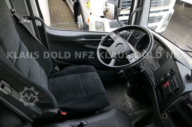 Flatbed truck with tarp MERCEDES-BENZ Atego 1530 Pritsche Plane Standklima LBW Euro 6