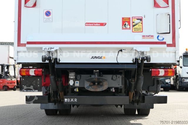 Flatbed truck with tarp MERCEDES-BENZ Atego 1530 Pritsche Plane Standklima LBW Euro 6