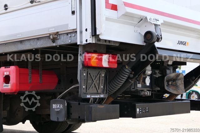 Flatbed truck with tarp MERCEDES-BENZ Atego 1530 Pritsche Plane Standklima LBW Euro 6