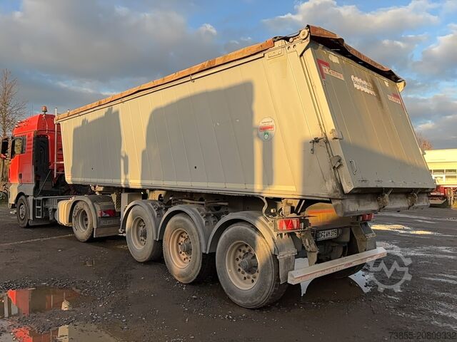 Kippauflieger Kempf 3-axle aluminium tipper semi-trailer