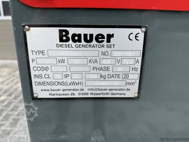 Aggregat Bauer 33 KVA