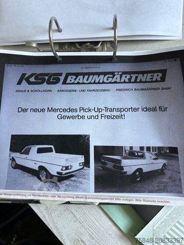 Pick-up MERCEDES-BENZ 300D deutsch/original/1.Hand/Unikat