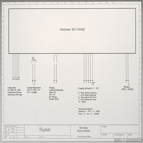Thumm SNT 20 DC power supply 30 kW Thumm SNT 20 DC
