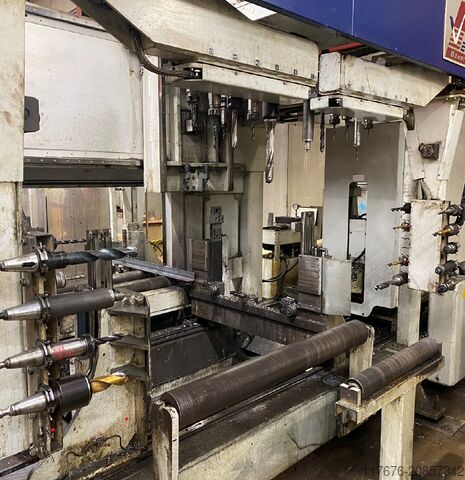 CNC Säge-Bohrlinie VERNET BEHRINGER HD-X 618 / HBP 410/723