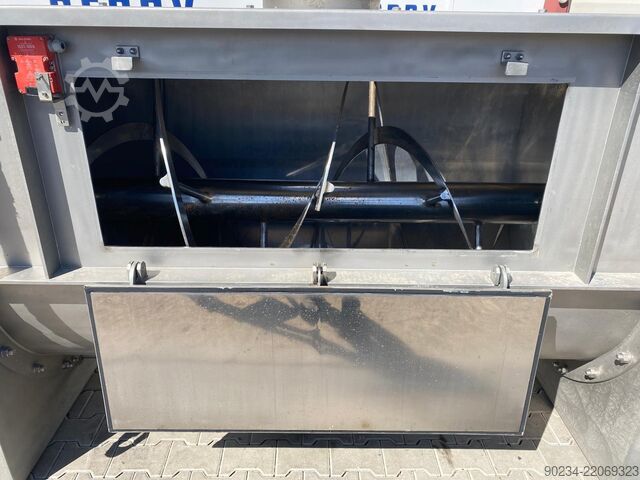 2400 Liter Edelstahl-Horizontalschneckenmischer WAM GROUP S.p.A. (Italien) Modell WNHO2400E/0DK WAMGROUP S.p.A. WNHO2400E/0DK