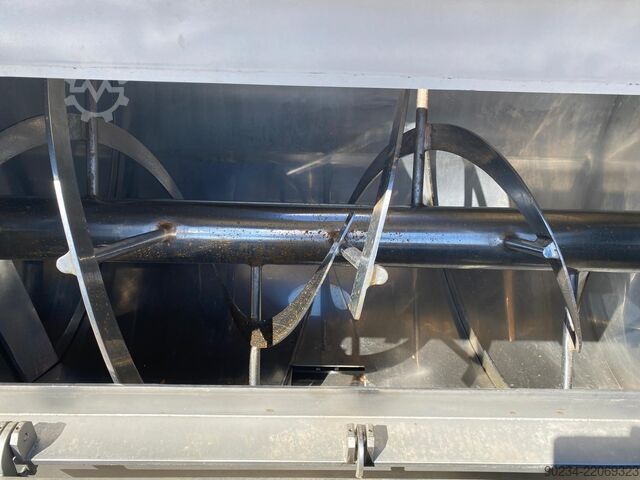 2400 Liter Edelstahl-Horizontalschneckenmischer WAM GROUP S.p.A. (Italien) Modell WNHO2400E/0DK WAMGROUP S.p.A. WNHO2400E/0DK