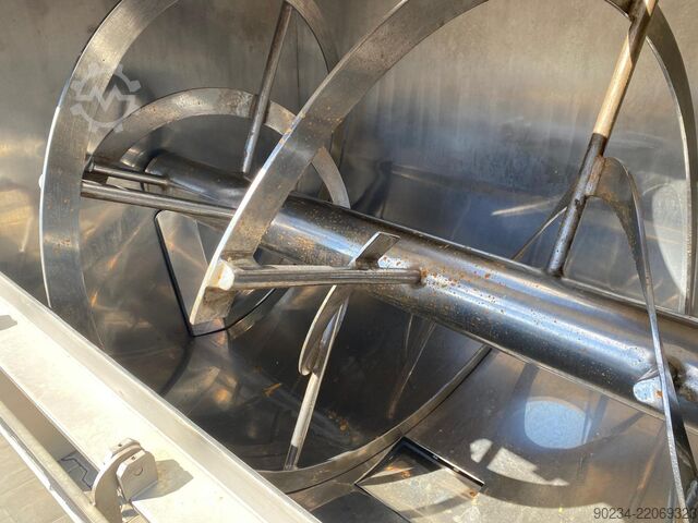 2400 Liter Edelstahl-Horizontalschneckenmischer WAM GROUP S.p.A. (Italien) Modell WNHO2400E/0DK WAMGROUP S.p.A. WNHO2400E/0DK