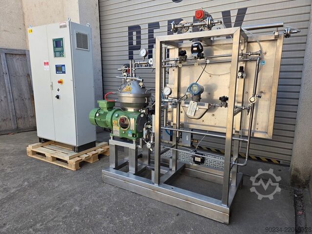 Gebrauchter GEA Westfalia Scheibenteller-Separator aus Edelstahl, Modell SC 6-01-576. GEA WESTFALIA SC 6-01-576