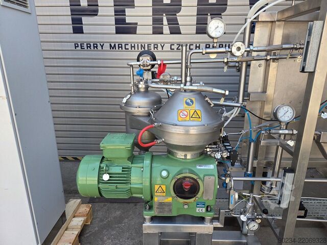 Gebrauchter GEA Westfalia Scheibenteller-Separator aus Edelstahl, Modell SC 6-01-576. GEA WESTFALIA SC 6-01-576