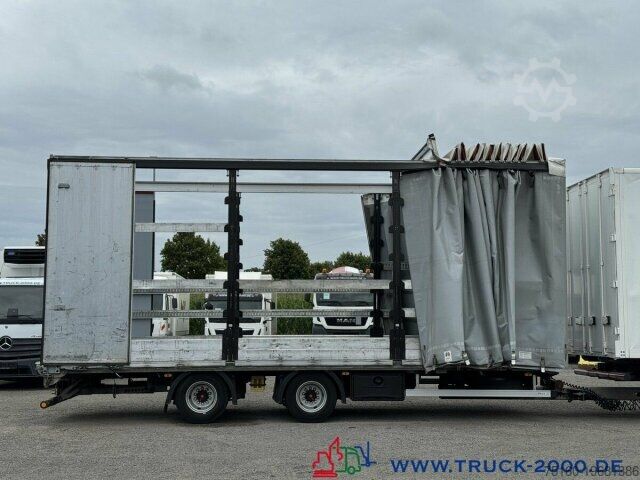 Open trailer with tarp RUFA Liftachse + Stapleraufnahme +Schiebeplane