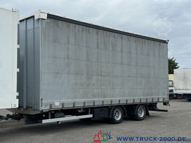 Open trailer with tarp RUFA Liftachse + Stapleraufnahme +Schiebeplane