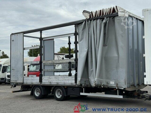 Open trailer with tarp RUFA Liftachse + Stapleraufnahme +Schiebeplane