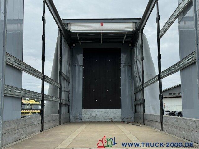 Open trailer with tarp RUFA Liftachse + Stapleraufnahme +Schiebeplane