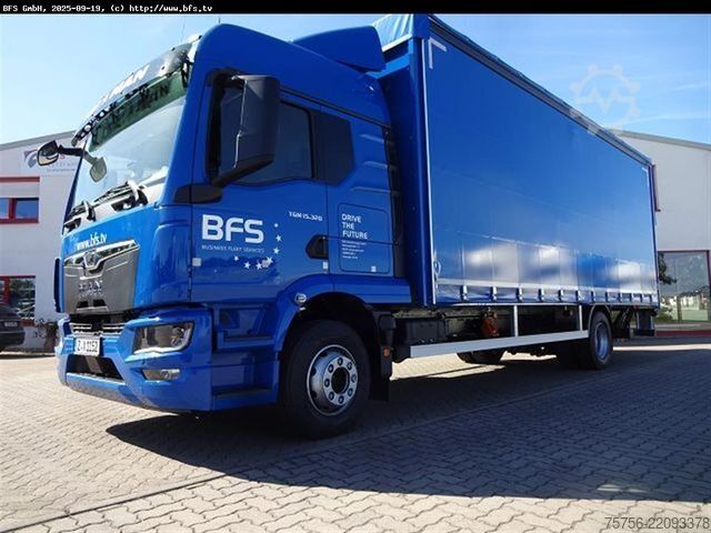 Flatbed truck with tarp MAN TGM (TG3) 15.320 4x2 BL Curtainsider, BÄR LBW
