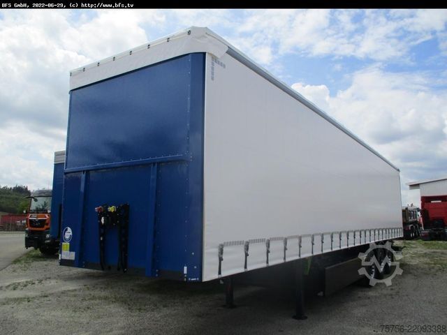 Open semitrailer with tarp BERGER Sattelanhänger SAPL 24 LTn Berger Light, Getränk