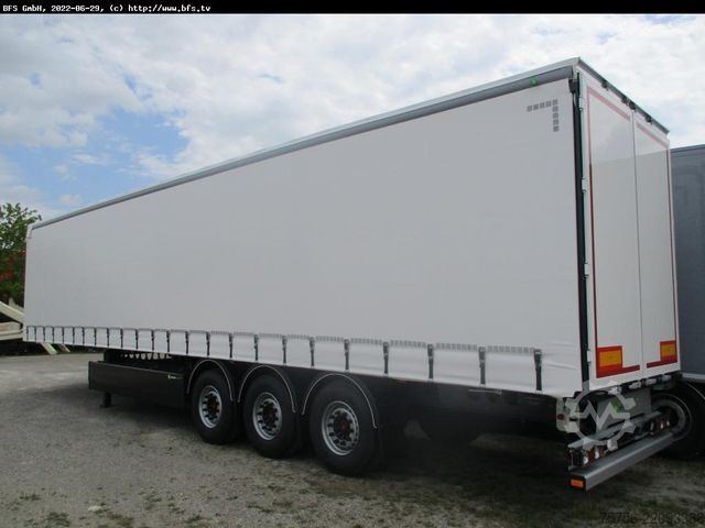 Open semitrailer with tarp BERGER Sattelanhänger SAPL 24 LTn Berger Light, Getränk