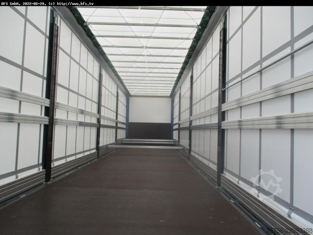 Open semitrailer with tarp BERGER Sattelanhänger SAPL 24 LTn Berger Light, Getränk