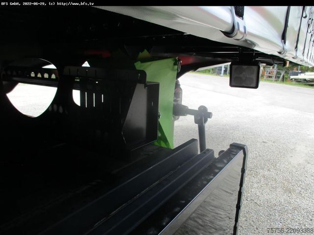 Open semitrailer with tarp BERGER Sattelanhänger SAPL 24 LTn Berger Light, Getränk