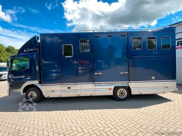 Cattle truck MERCEDES-BENZ Atego 8180 4-5  Pferde  Wohnung