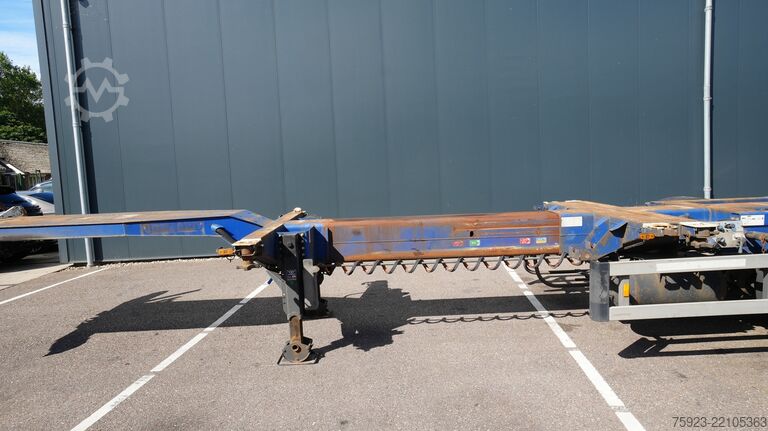 Container transportation D-tec 3 axle container chassis extendable trailer