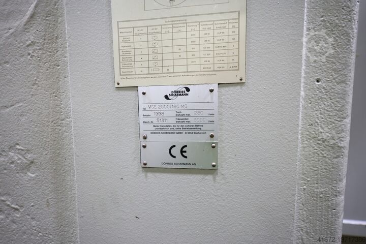Vertikaldrehmaschine DÖRRIES-SCHARMANN VCE 2000/180