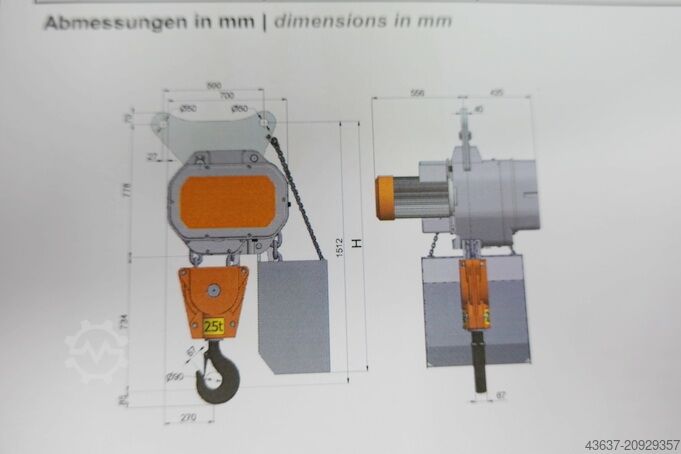 Kettenzug PLANETA 25000/2 - 3,2/0,8