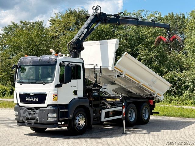 Truck mounted crane MAN TGS 26.400 * HIAB 144 E-3 HIDUO + FUNK * 6x4