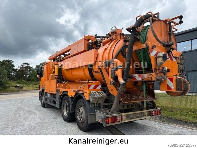 Vacuum tank truck MERCEDES-BENZ Actros 2544 L 6x2 Müller Canalmaster