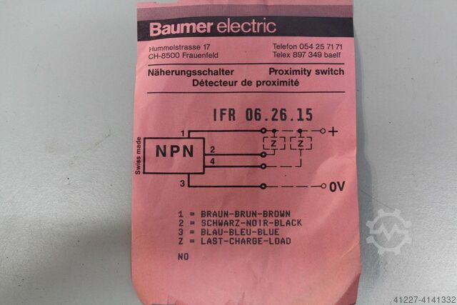 Proximity switch Baumer Electric IFR 06.26.15