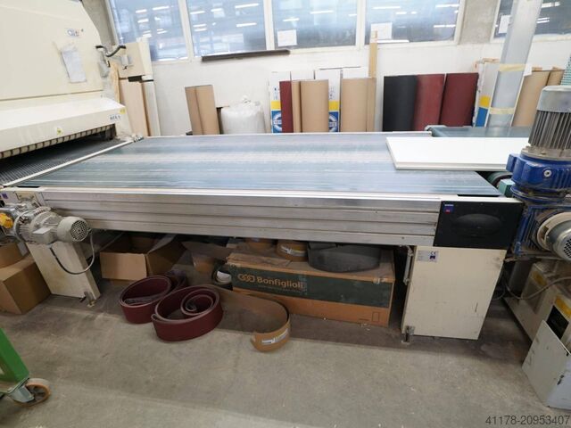 Belt conveyor Superfici, lenght 3m with cross car Superfici Elmag TT1-30, cross