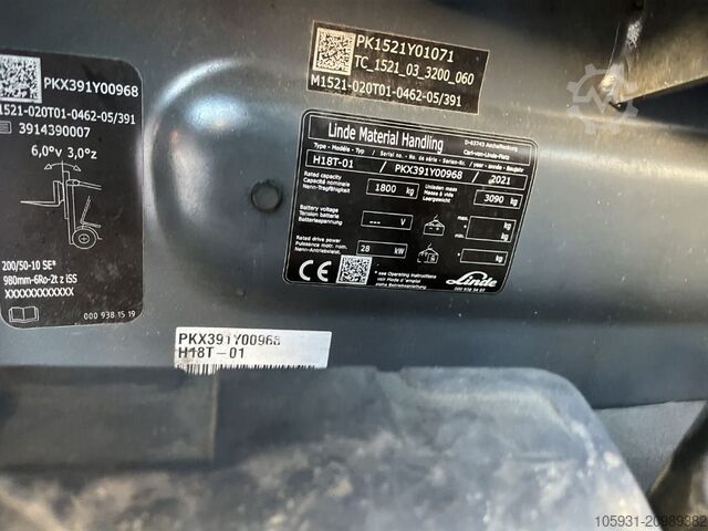 LPG Forklifts Linde H18T-01