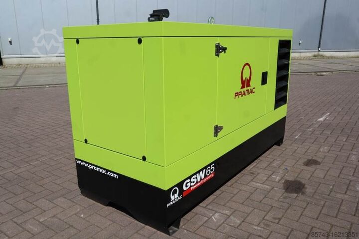 Generator set Pramac GSW65P-ACP Unused, Valid inspection, *Guarantee! D