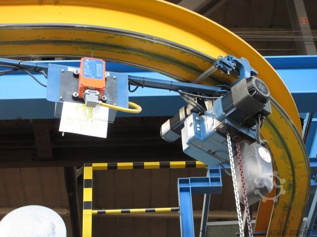 Tandem Kettenzug Einschienenbahn Kran Demag Doppel Kettenzug 5000KG Hallenkran Tandem Funk DC Pro 16-2500 5t H 6m Kran